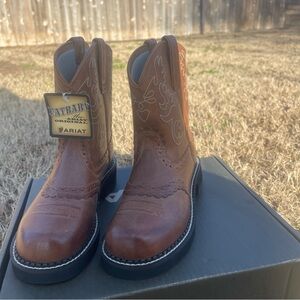 Ariat Tan Leather Western Boots